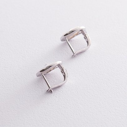 Срібні сережки "Конюшина" 122631 №3