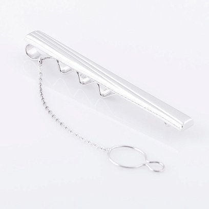 Затиск для краватки з білого золота заж00120