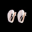 Золотые серьги с01197 от ювелирного магазина Оникс - 1