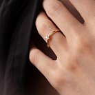 Помолвочное золотое кольцо с бриллиантом кб0234 от ювелирного магазина Оникс - 3