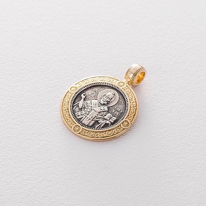 Серебряная ладанка с позолотой 132299 №6