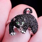 Серебряное кольцо "Пантера" 111581 от ювелирного магазина Оникс - 3