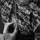 Золотой кулон "Український воїн. Молитва до Архангела Михаїла" п03826 от ювелирного магазина Оникс - 9
