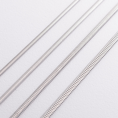 Кольє "Gisele" у білому золоті (снейк - 3.5 мм) ц00327-3,5 №4