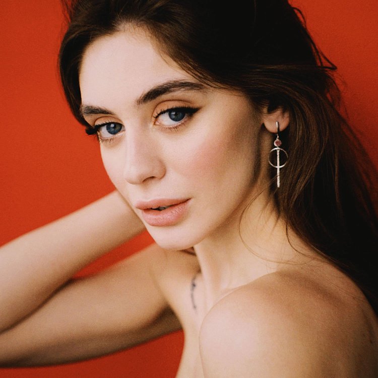 Сережки "Геометрія" у білому золоті с08153 від ювелірного магазину Онікс - 2