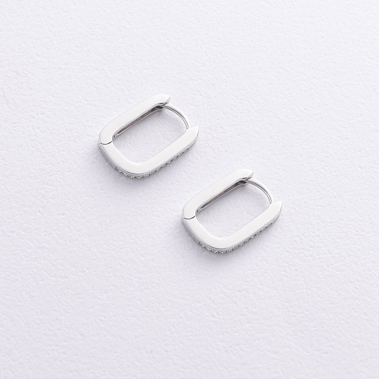 Золоті сережки з діамантами сб0573ca від ювелірного магазину Онікс - 2