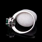 Помолвочное кольцо с бриллиантами и изумрудом к357cha от ювелирного магазина Оникс - 2