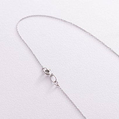 Золоте кольє "Сердечко" з фіанітом кол02138 №6