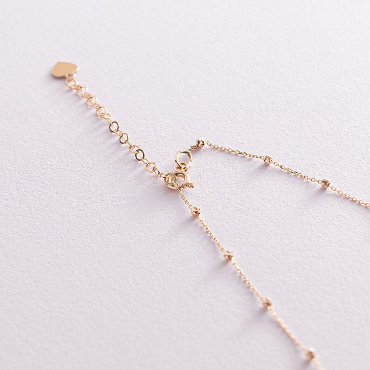 Золоте кольє "Елла" з фіанітами кол02090 від ювелірного магазину Онікс - 4