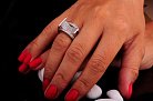 Срібний перстень з фіанітами "Геометрія" 11682 от ювелирного магазина Оникс - 10