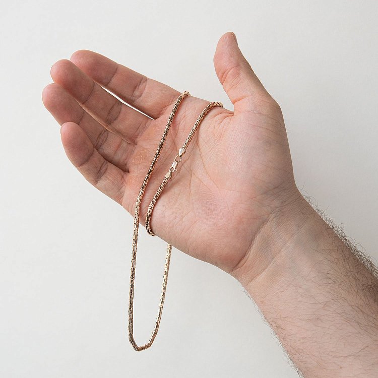 Мужская золотая цепочка Ц0038 от ювелирного магазина Оникс - 1