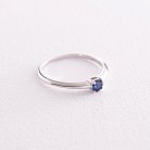 Золотое кольцо с синим сапфиром кб0110gl от ювелирного магазина Оникс - 2