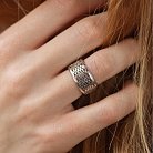 Широкое серебряное кольцо "Carina" 7153род от ювелирного магазина Оникс - 3