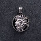 Срібний кулон "Лев" (онікс) 1251 от ювелирного магазина Оникс