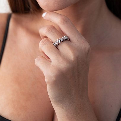 Кольцо "Тереза" в белом золоте к06545 №6