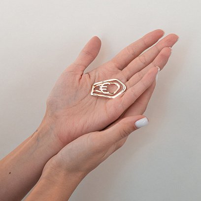 Золотий затиск для грошей "Євро" заж00062 №2