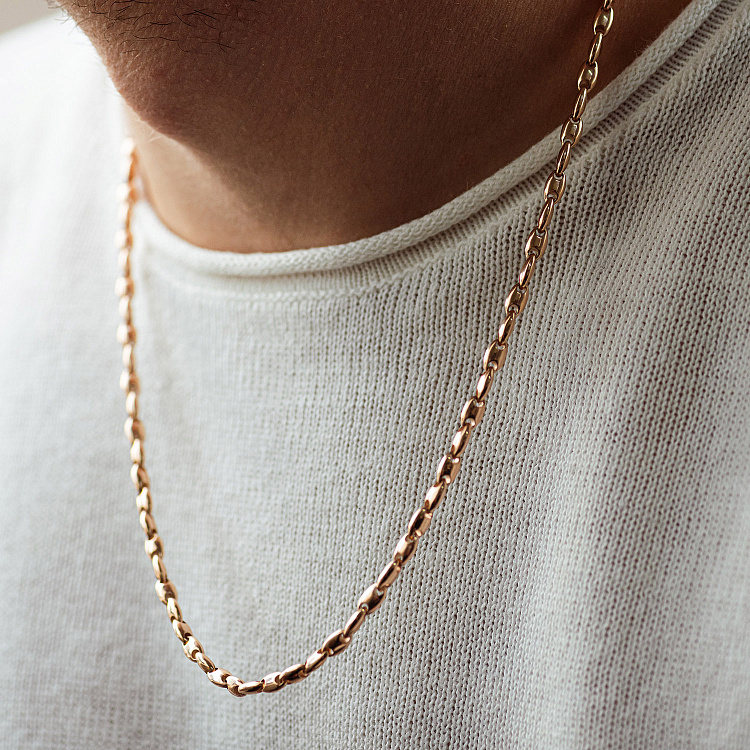 Мужская золотая цепочка ц00573 от ювелирного магазина Оникс - 2