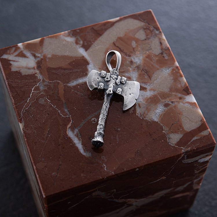 Срібний кулон "Сокира вікінга" 7041 від ювелірного магазину Онікс - 3