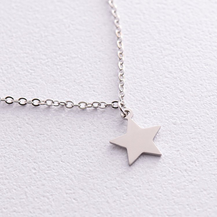 Срібне кольє "Зірочка" 181264 від ювелірного магазину Онікс - 4
