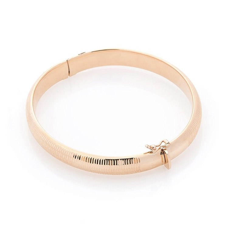 Жесткий золотой браслет б01104 от ювелирного магазина Оникс - 1