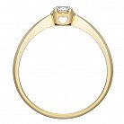 Золотое помолвочное кольцо с бриллиантом zberdh65 от ювелирного магазина Оникс - 4