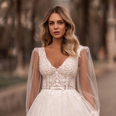 Сережки - пусети "Кругообіг" з фіанітами 1.2 см (біле золото) с08280 №5