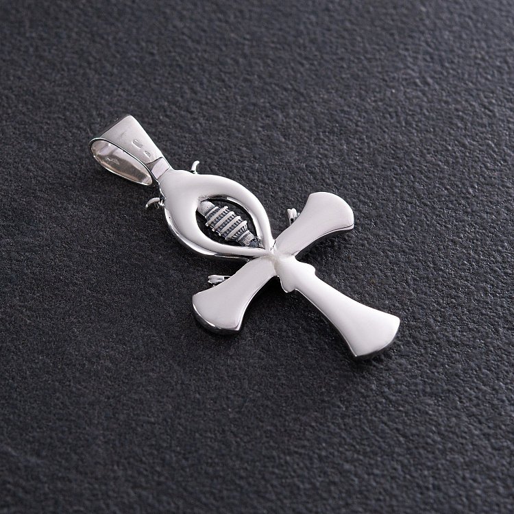 Серебряный кулон "Египетский крест Анкх. Жезл Озириса - символ вечной жизни" 133111 от ювелирного магазина Оникс - 4