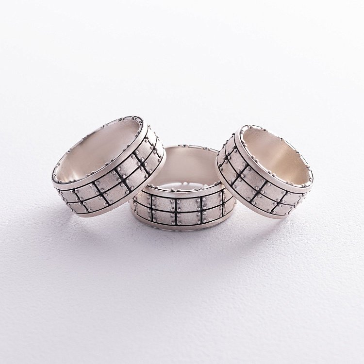 Чоловічий срібний перстень 7037 від ювелірного магазину Онікс - 4