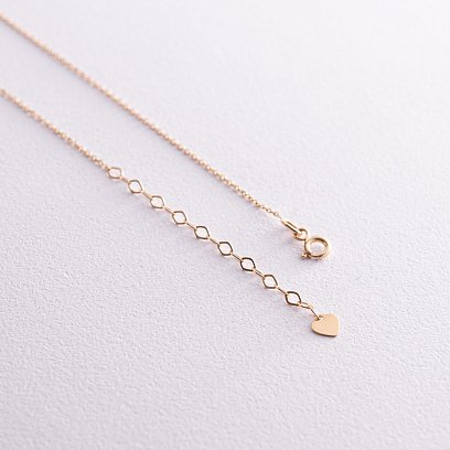 Колье "Жемчужина на цепочке" (желтое золото) кол02273 №10