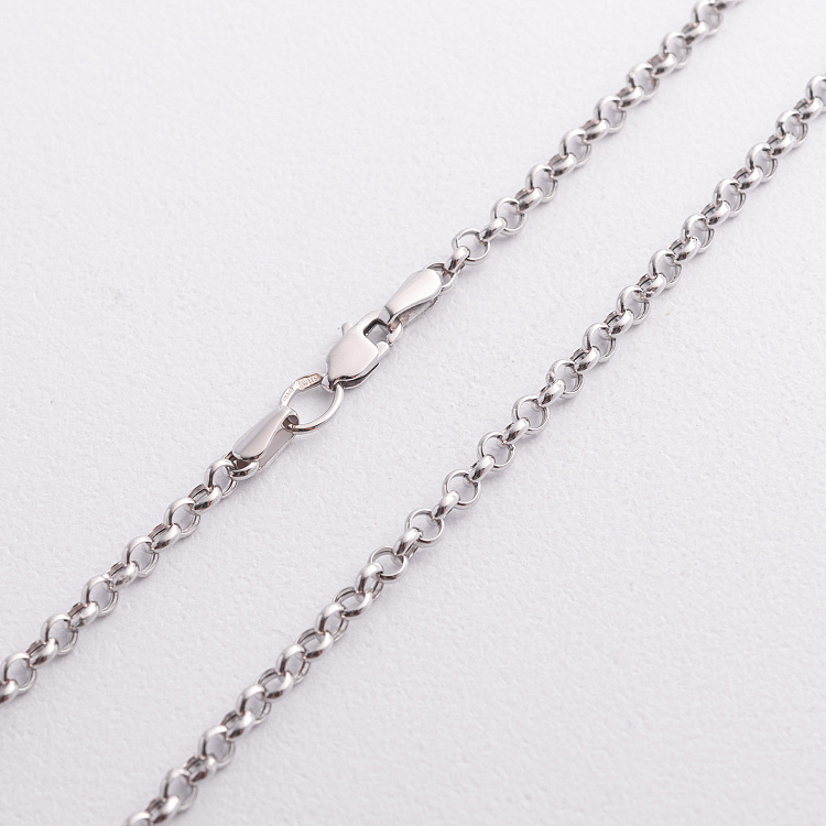 Цепочка Ролло в белом золоте ц00362-2,5 от ювелирного магазина Оникс