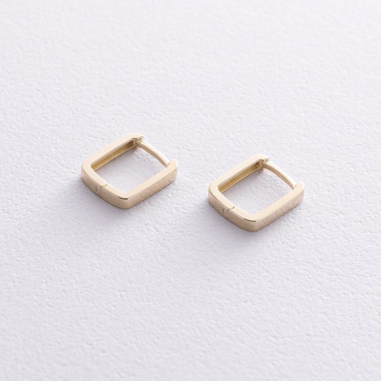 Прямокутні сережки "Lydia" (жовте золото) с08681 від ювелірного магазину Онікс - 2