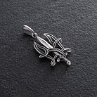 Кулон "Герб України - Тризуб" у сріблі 7107 от ювелирного магазина Оникс - 2