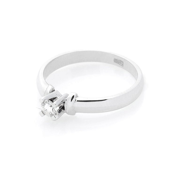 Золотое помолвочное кольцо с бриллиантом JR2836 от ювелирного магазина Оникс - 1