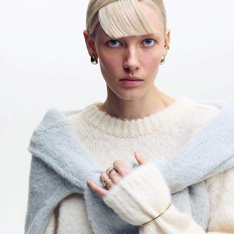 Кольцо "Jasmine" в желтом золоте к08101 от ювелирного магазина Оникс - 4