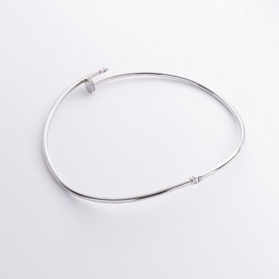 Кольє "Цвях" у білому золоті (фіаніти) кол02531 №5