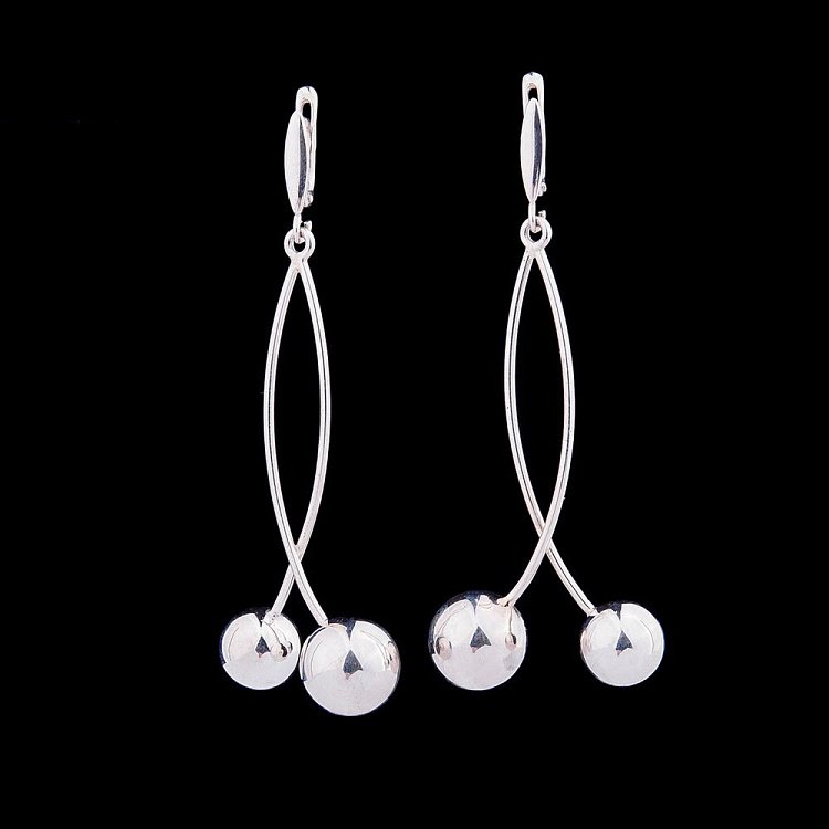 Сережки "Кульки" 12045 від ювелірного магазину Онікс