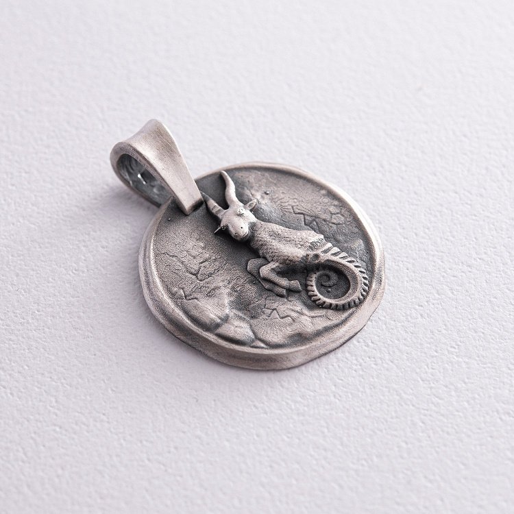 Срібний кулон "Знак зодіаку Козоріг" 133221козеріг від ювелірного магазину Онікс - 9