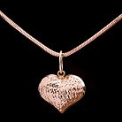Золотая подвеска "Сердце" п01757 от ювелирного магазина Оникс - 1