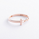 Кольцо "Lauren" в красном золоте к08495 от ювелирного магазина Оникс