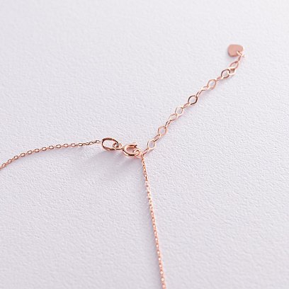 Золоте кольє "Закохане серце" кол01989 №4