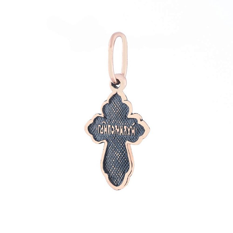Православный крест с распятием п01868 от ювелирного магазина Оникс - 5