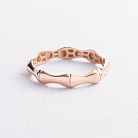 Кольцо "Bamboo" в красном золоте к08512 от ювелирного магазина Оникс