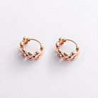 Сережки - кільця "Charlie" mini (червоне золото) с09791 от ювелирного магазина Оникс - 2