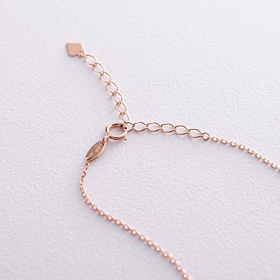 Золотое колье с фианитами кол01243 №6