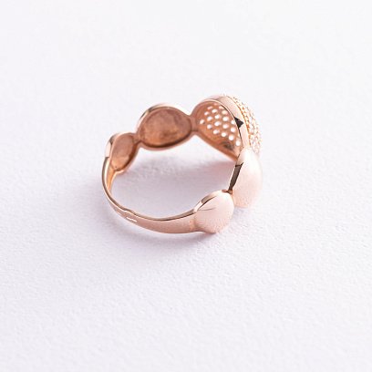 Золотое кольцо с фианитами к04959 №3