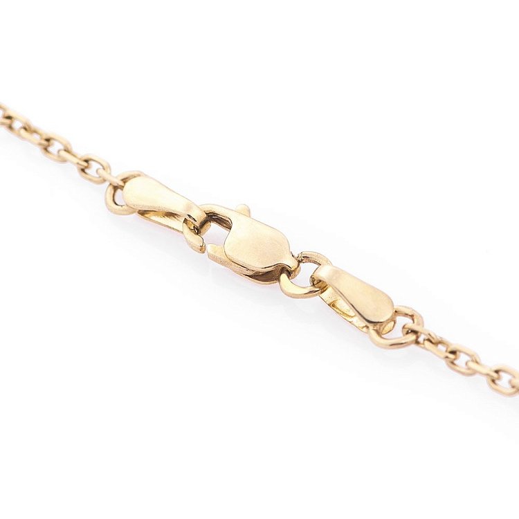 Золотое колье "Кольцо с сердцем" кол00886 от ювелирного магазина Оникс - 1