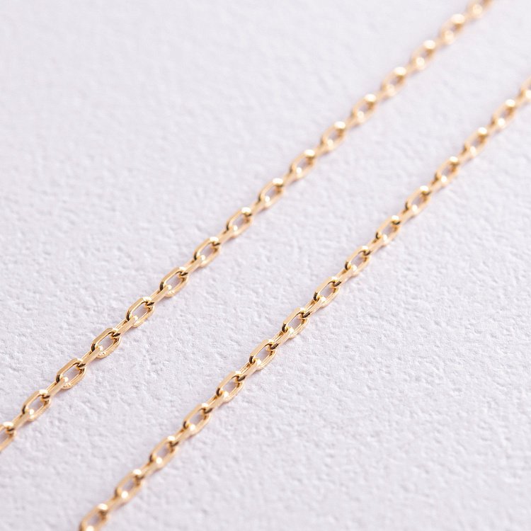 Золотая цепочка Якорное плетение (1 мм) ц00235-1 от ювелирного магазина Оникс - 3