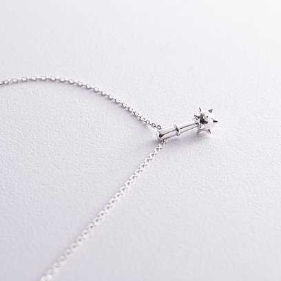 Кольє "Булава" у сріблі 181224 №7