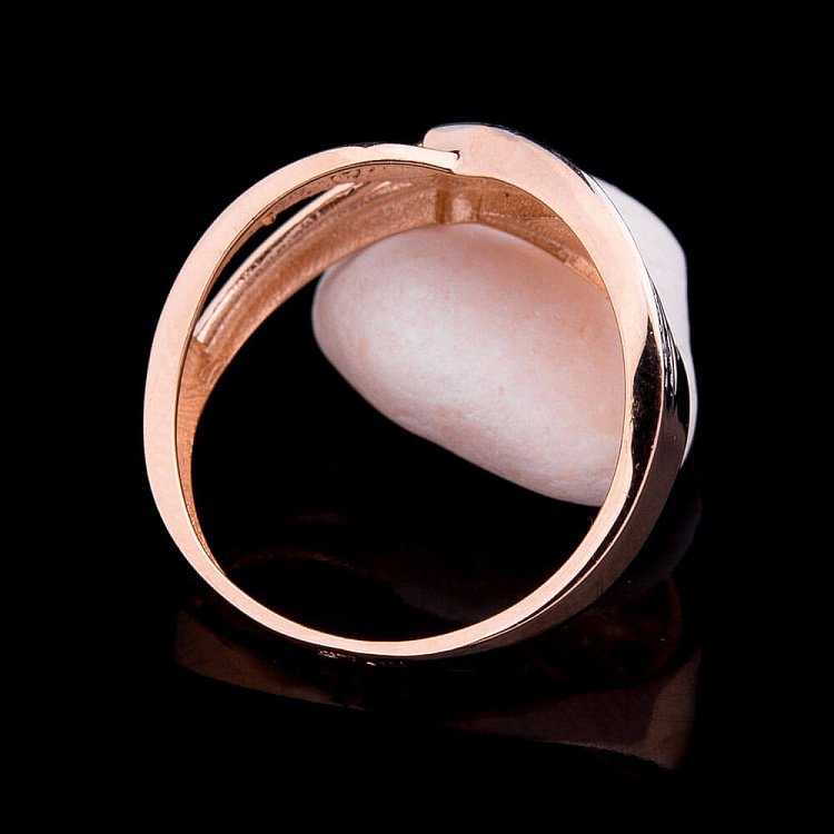 Золота каблучка з фіанітами к03970 від ювелірного магазину Онікс - 1