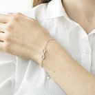 Серебряный браслет "Бесконечность" (фианиты) 141291 от ювелирного магазина Оникс - 3